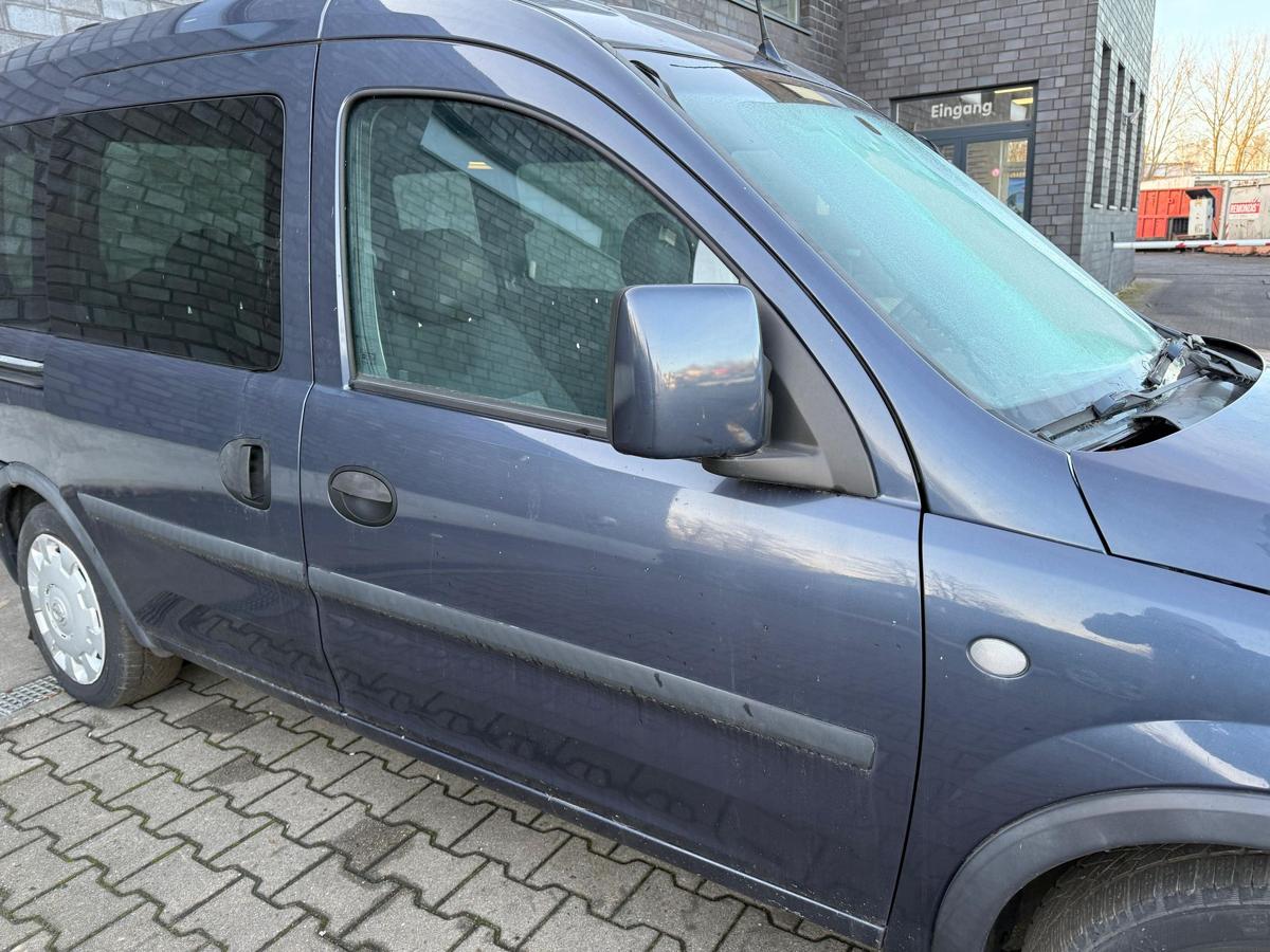Opel Combo C original T&uuml;r vorn rechts Z168 Metroblau Rohbau BJ06